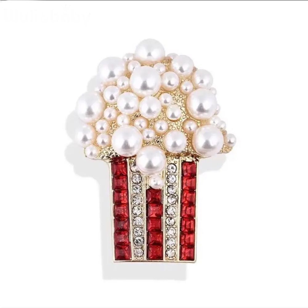 PEARL POPCORN BROOCH